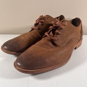 Cole Haan Mens Size 12 M Feathercraft Grand Brown Oxford Lace-Up Shoes C29703